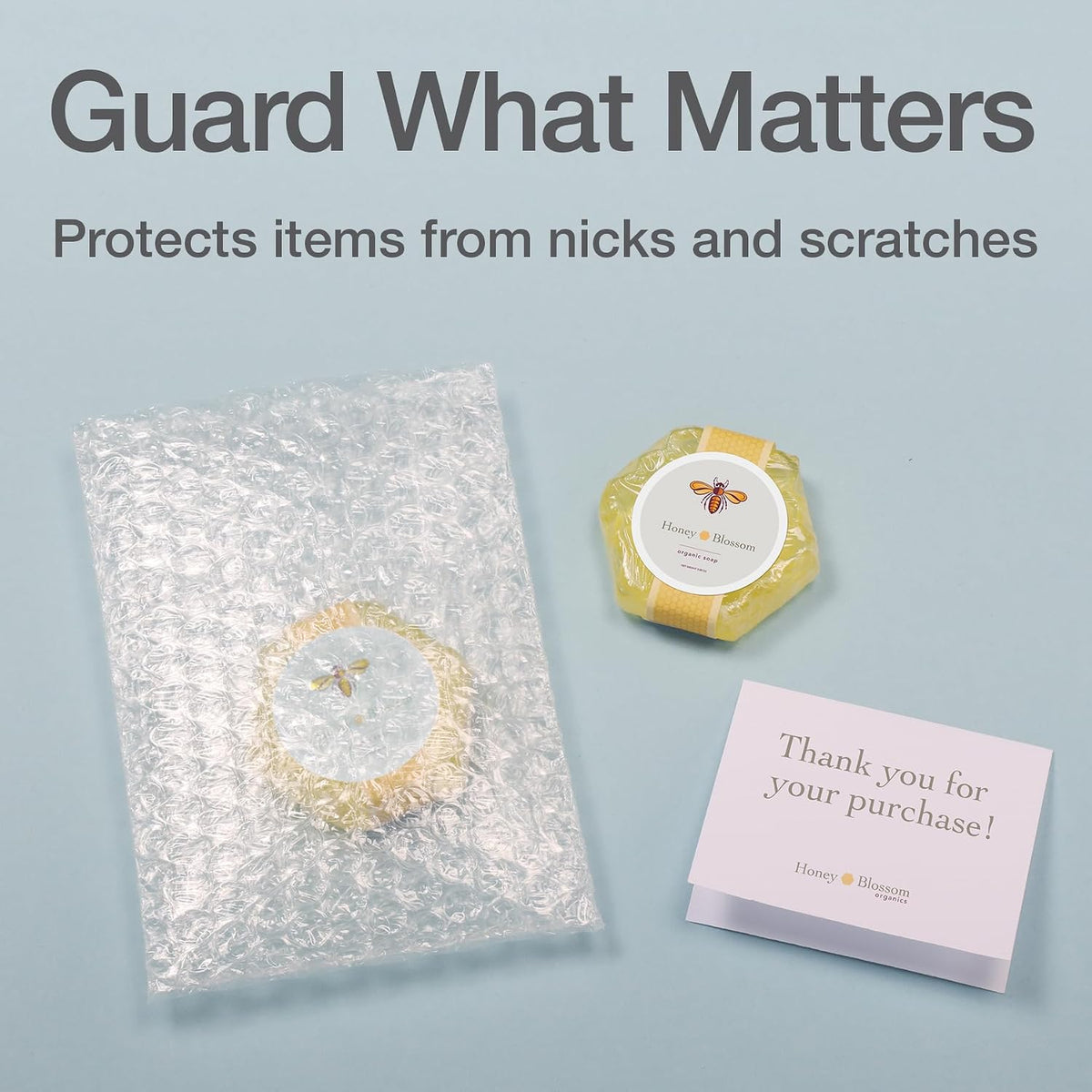 Clear Bubble Pouches, Cushioned Packing and Shipping Bags, Great for Storage or Mailing, Reusable, 4"x 6", 200/box