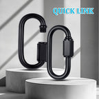 10 Pack Chain Quick Link, Black Chain Link 304 Stainless Steel, M3.5