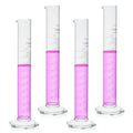 Labvida 4PCS 100ml Graduated Cylinders, 3.3 Borosilicate Glass, LVE005