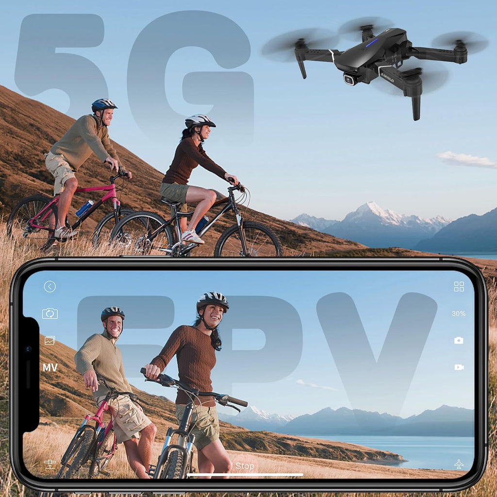 X9 4K GPS Drone with Camera, Foldable FPV RC Quadcopter
