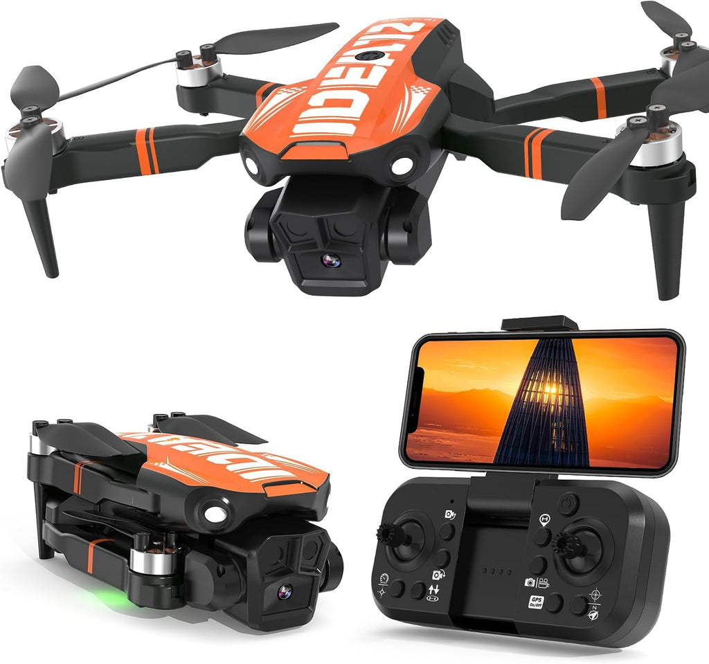 GPS Drone with Camera for Adults Professional, Auto Return Follow Me FPV Video Drones with Brushless Motor, Circle