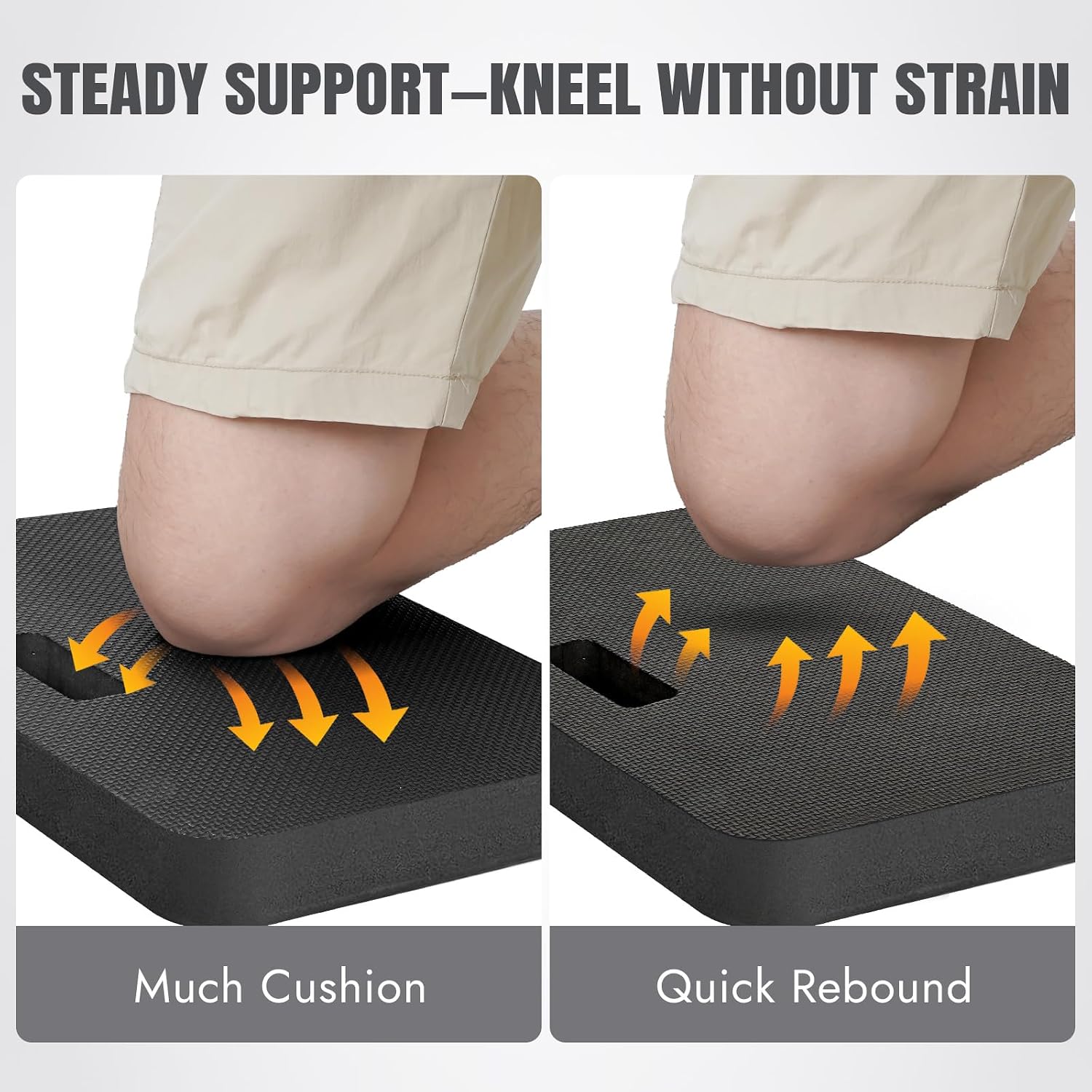 Extra Thick Kneeling Pad, Large knee cushions Waterproof, Soft & Supportive Foam Knee Pads for Gardening, Baby
