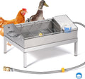 3 in 1 Automatic Chicken Waterer and Feeder Set with Float Valve