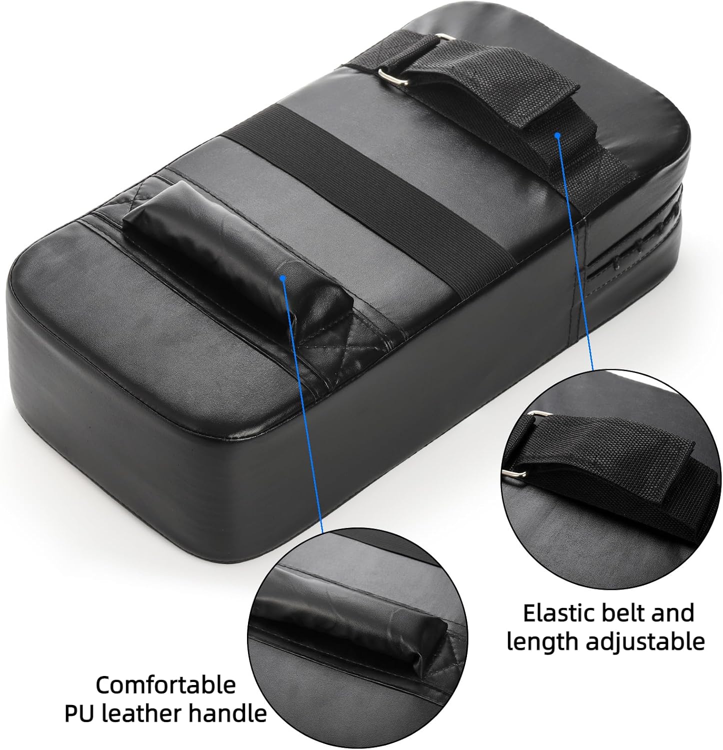 2 Pack Muay Thai Pads, Boxing Equipment Kicking Punching Shield, MMA Karate Taekwondo Training Pads for Men Women Gym