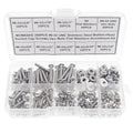 #6-32 UNC Stainless Steel Button-Head Socket Cap Screws Hex Nuts Flat Washers Assortment Kit
