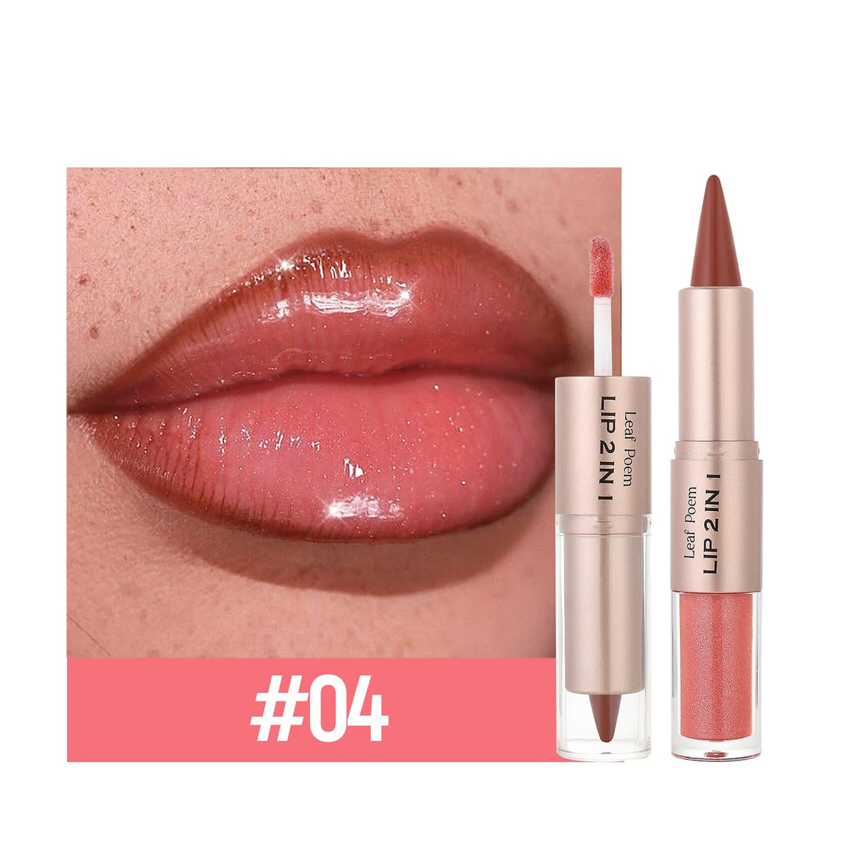 3Pcs Matte Lip Liner and Gloss Lip Combo Set for Women