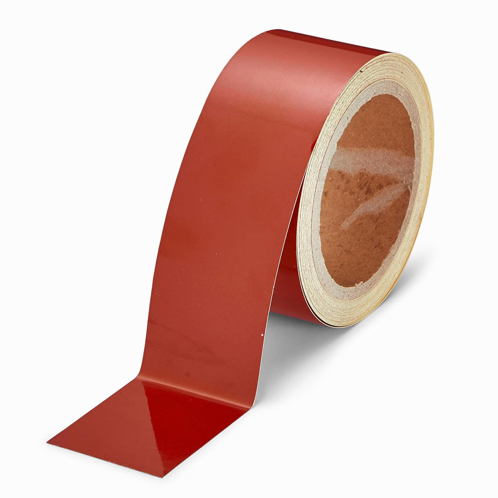 Reflective Line Marking Tape – 2" x 30ft, Brown, High-Visibility Reflective Safety Tape, Engineering-Grade