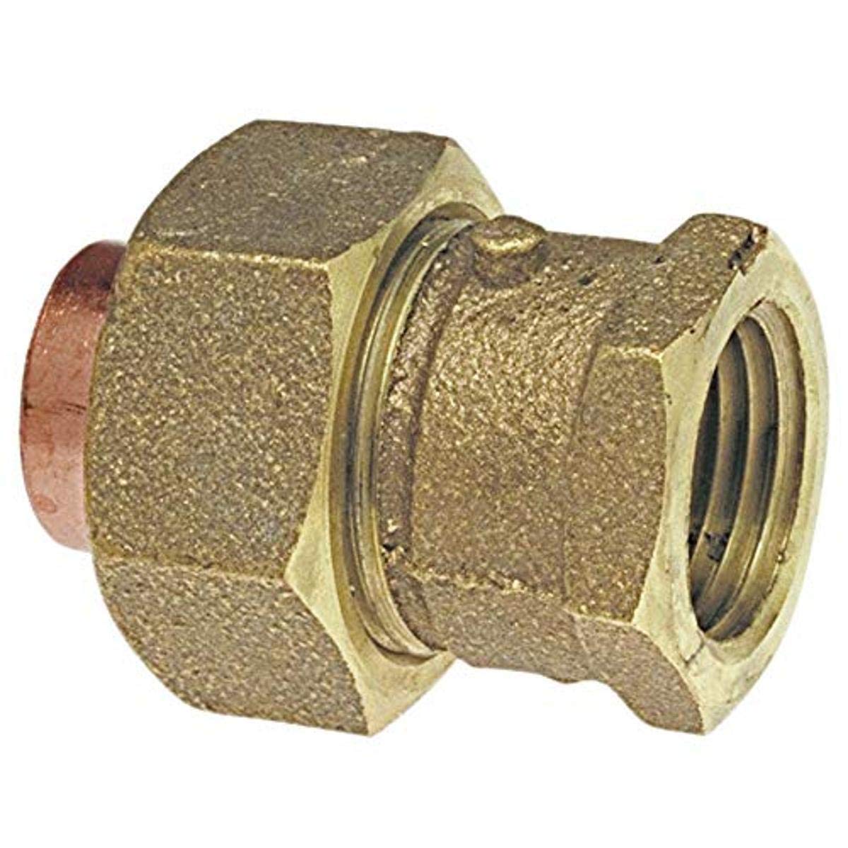 NIBCO Fig No 733-3, 1-1/4 in. Bronze Fitting Union Cup x Female, Threaded