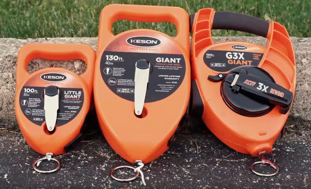 G130 Chalk Line Reel, 24 oz Chalk Capacity, 130 ft L Line