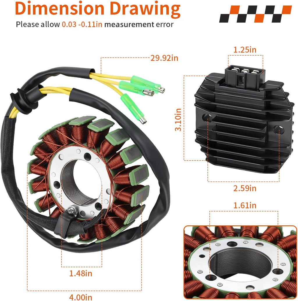 Stator + Regulator Rectifier For Kawasaki Vulcan 750 1986-2006 LTD 700 1985