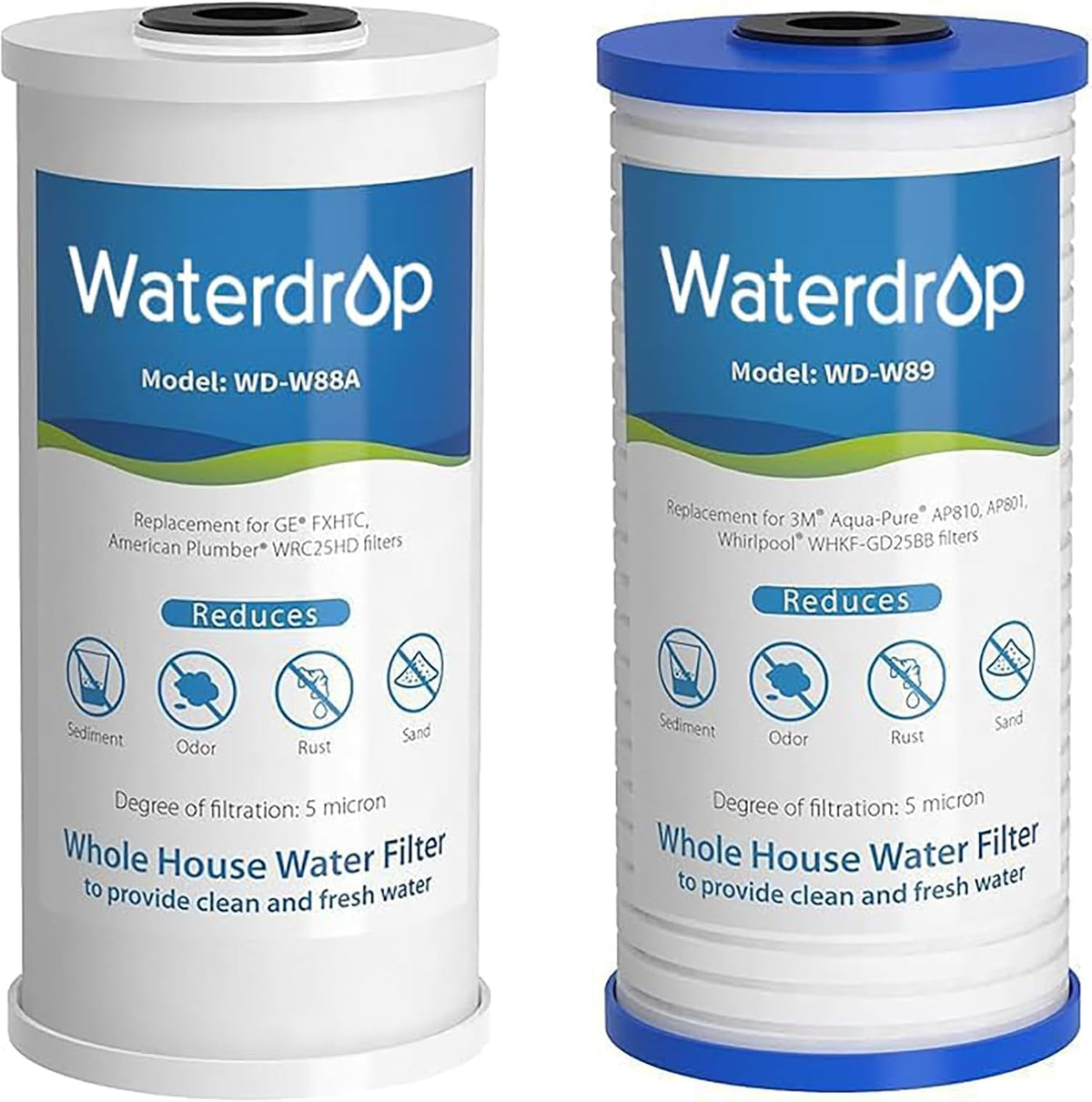 WF10PG Whole House Water Filter for WHF21-PG 10 x 4.5 System