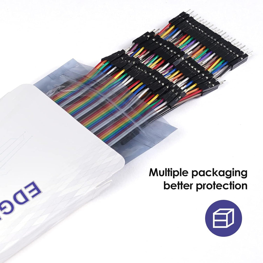 120pcs 20cm Breadboard Jumper Wires Dupont Cable Assorted Kit