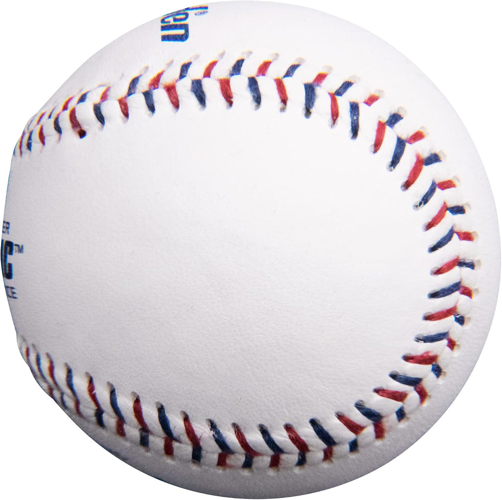 Ballistic Leather Pitching Machine Baseballs | Durable Leather Construction for Consistent Performance, 12-Pack