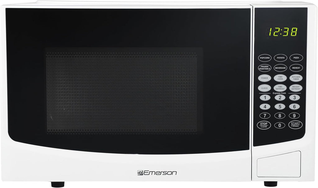 0.9 Cu. Ft. Compact Countertop Microwave Oven with Touch Control, LED Display, 900W, 6 Auto Menus with Removable