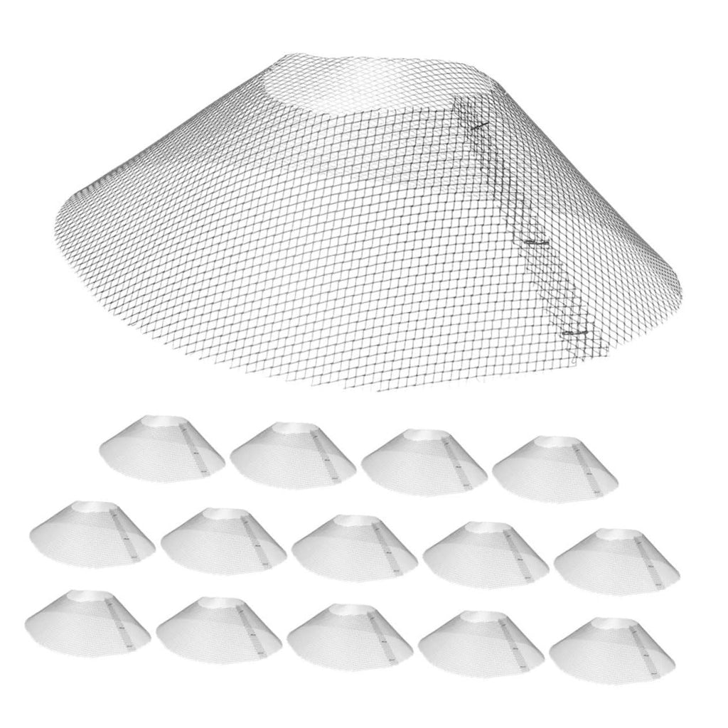 15pcs Stainless Steel Oil Filter Net for Range Hood Kitchen Ventilation