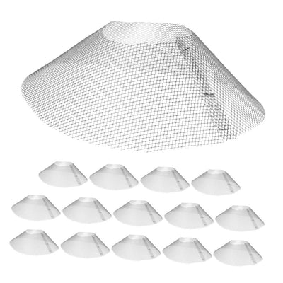 15pcs Stainless Steel Oil Filter Net for Range Hood Kitchen Ventilation