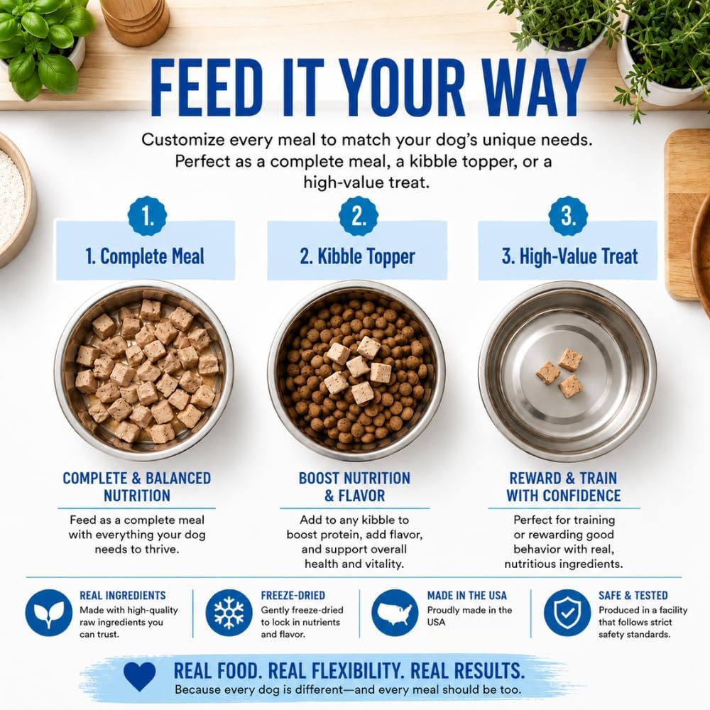 Freeze Dried Raw Dog Food - Beef Recipe, 48 oz
