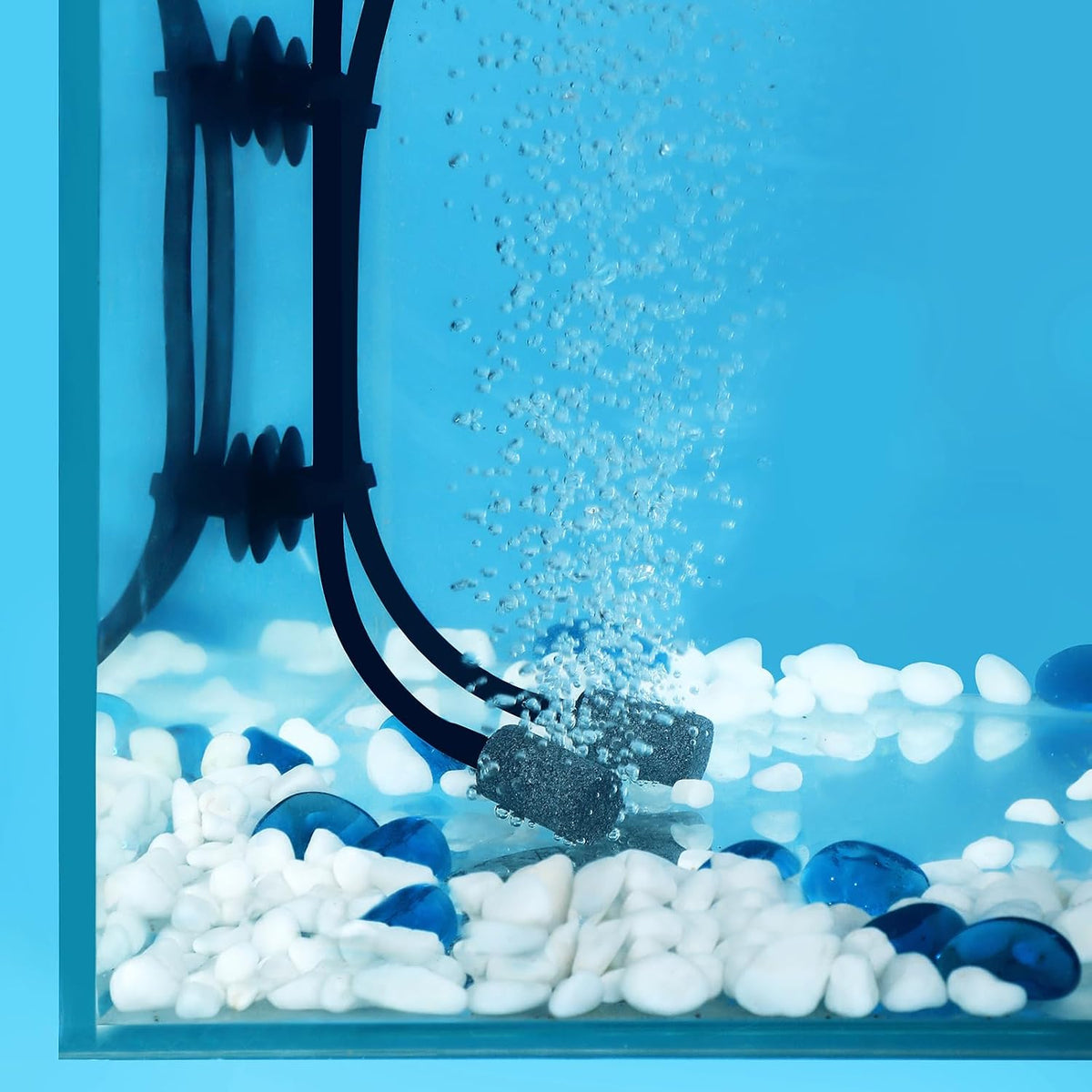 25 Feet Aquarium Airline Tubing, Standard 3/16" Tubing, Air Pump Accessories,with Air Stones, Check Valves, Suction