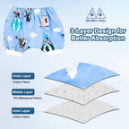 Bedwetting Diaper Pants Absorbent Potty Training Shorts 2 Pack