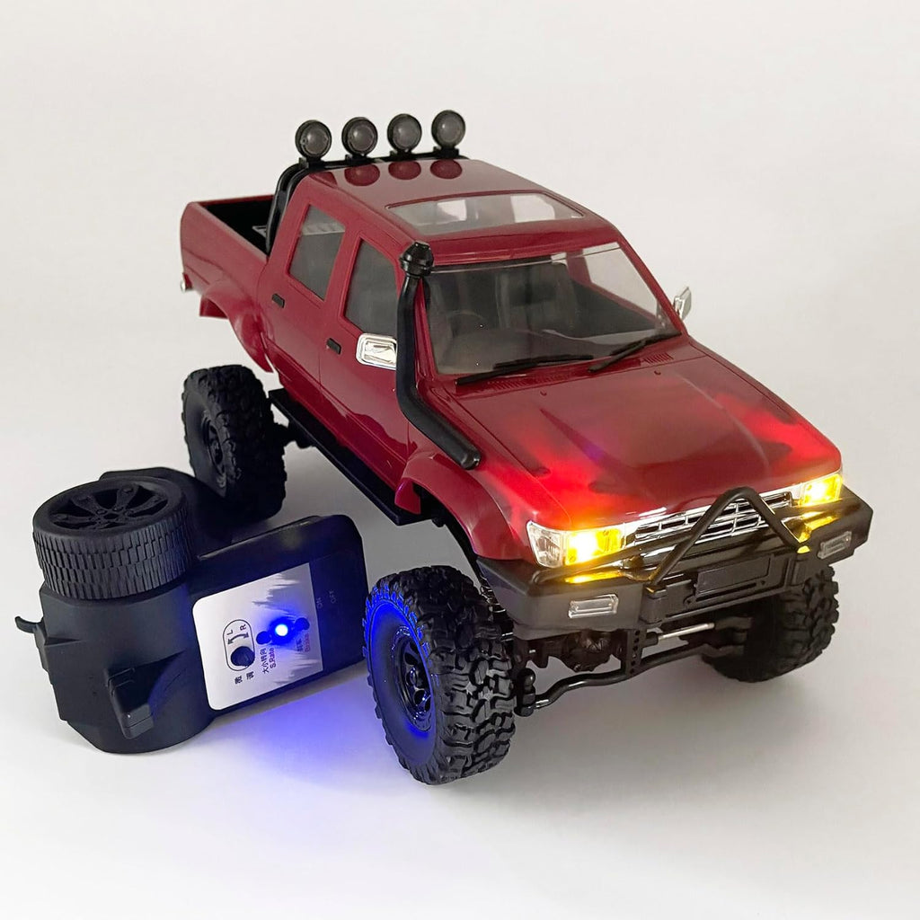 RC Rock Crawler 4x4 WPL C64-1 Remote Control Truck Off Road | 1/16 Scale RC Crawler RTR All Terrain 260 Motor 2.4GHz