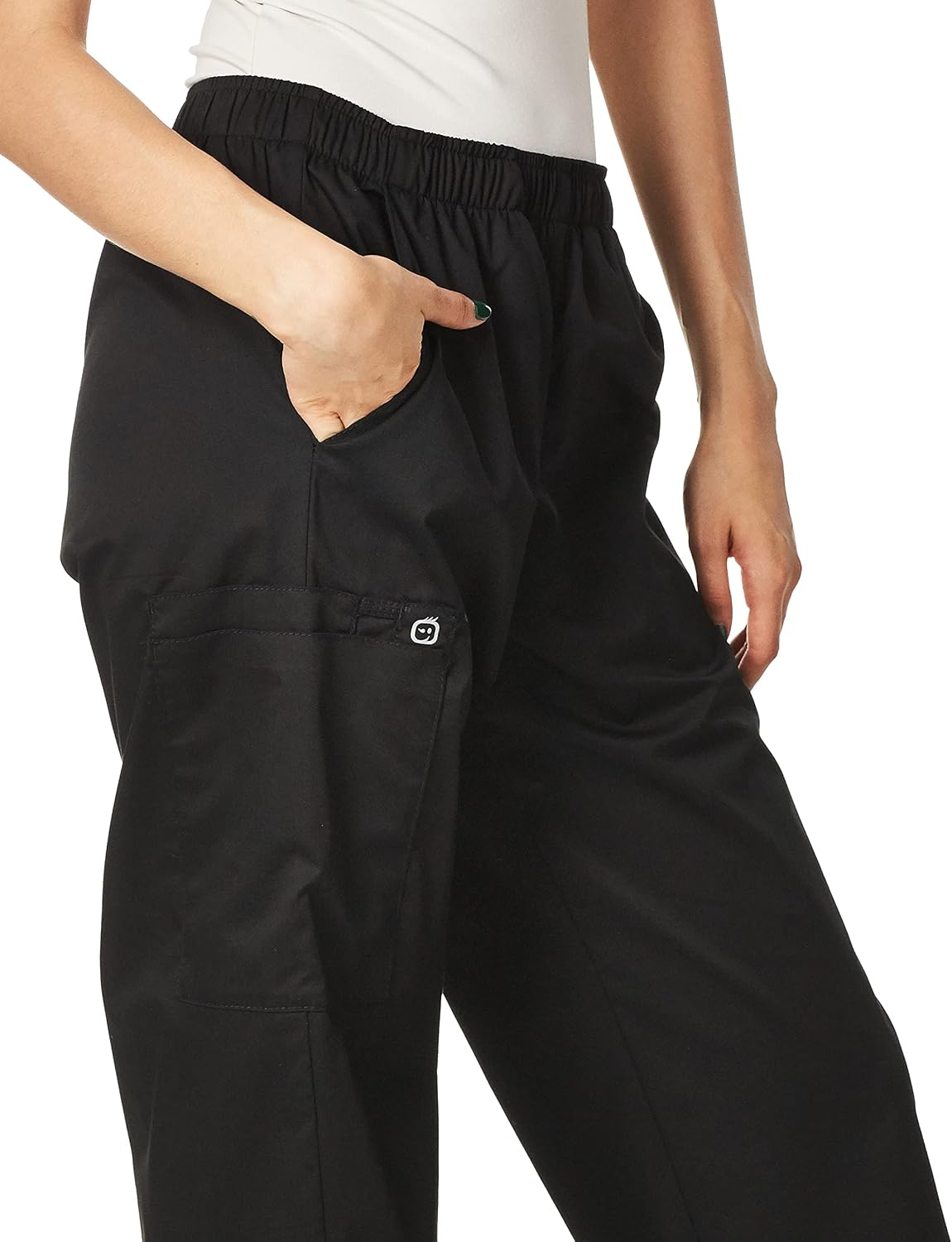 WonderWORK Scrubs for Women, Pull-On Cargo Scrub Pants
