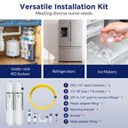 Membrane Solutions Inline Water Filter Kit for Refrigerator and Ice Maker