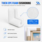 12 Pack Foam Corner Protectors for Moving, 3.94 x 3.94 in