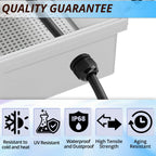 MAKERELE 1/2'' NPT Nylon Cable Gland Strain Relief, Waterproof IP68