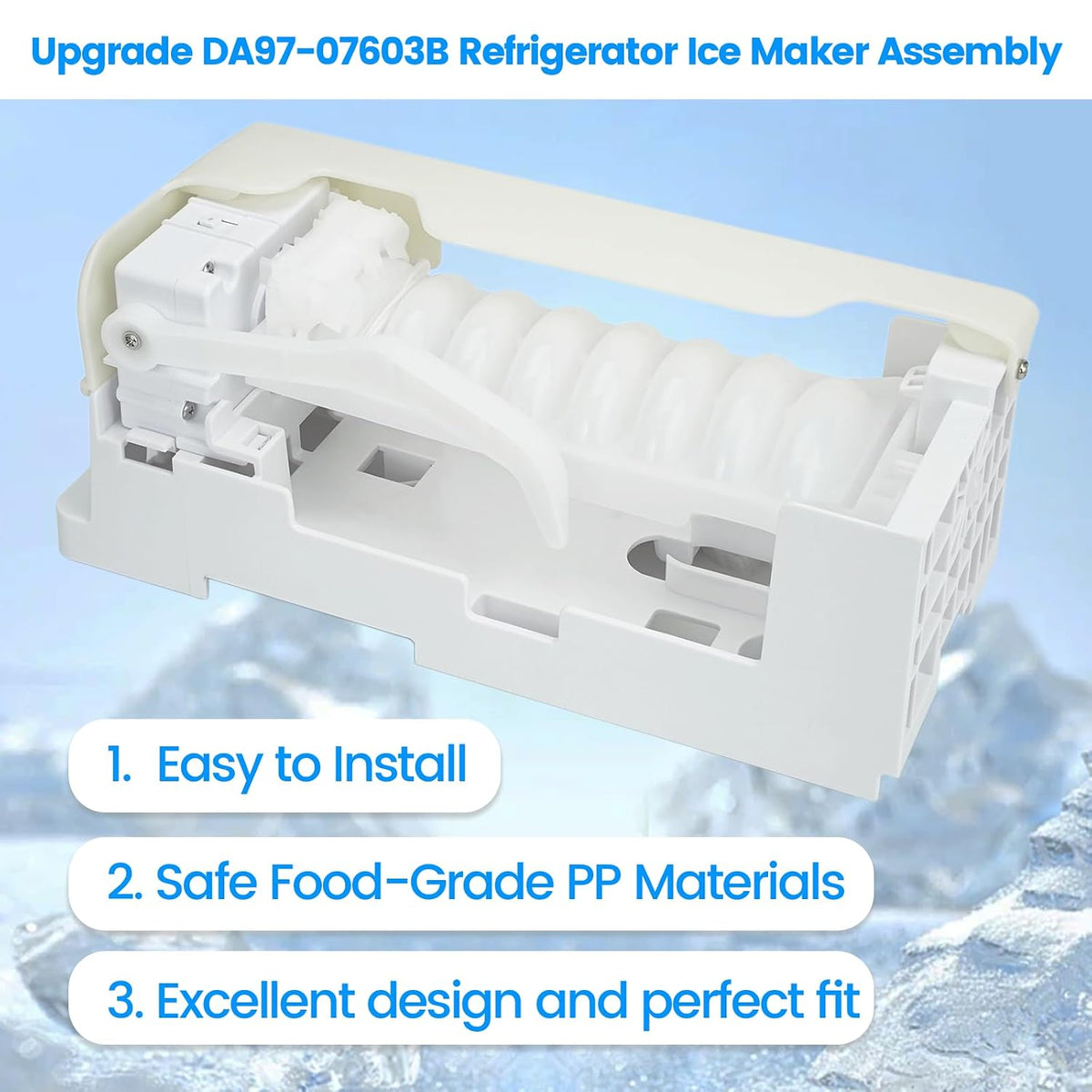 DA97-07603B Ice Maker Assembly, Compatible with Samsung Refrigerator
