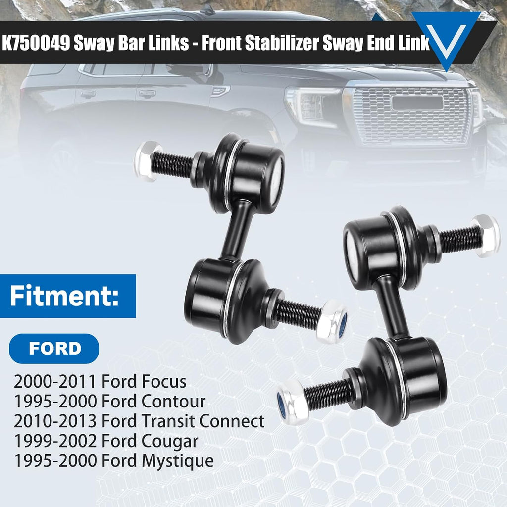 K750049 Sway Bar Links - Front Stabilizer Bar End Links Compatible with 2003-2013 Subaru Forester 2002-2016 Impreza 2005-2009 Legacy Outback