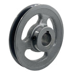 Saelno AK51-1 V Belt Pulley 1 inch Bore 4.95" OD,Mechanical Pulleys Cast Iron for A AX 3L 4L V-Belts,AK511 Pulley