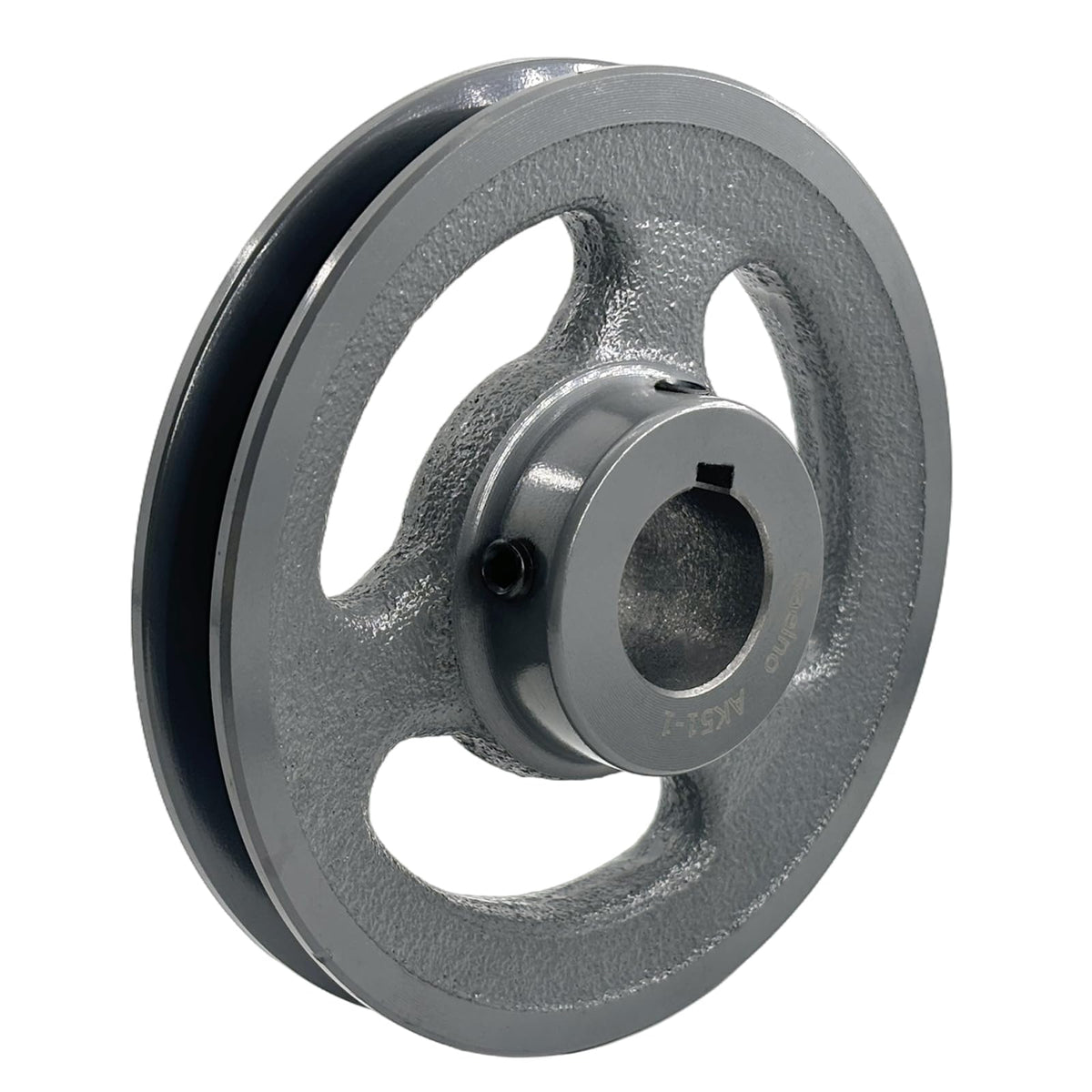 Saelno AK51-1 V Belt Pulley 1 inch Bore 4.95" OD,Mechanical Pulleys Cast Iron for A AX 3L 4L V-Belts,AK511 Pulley