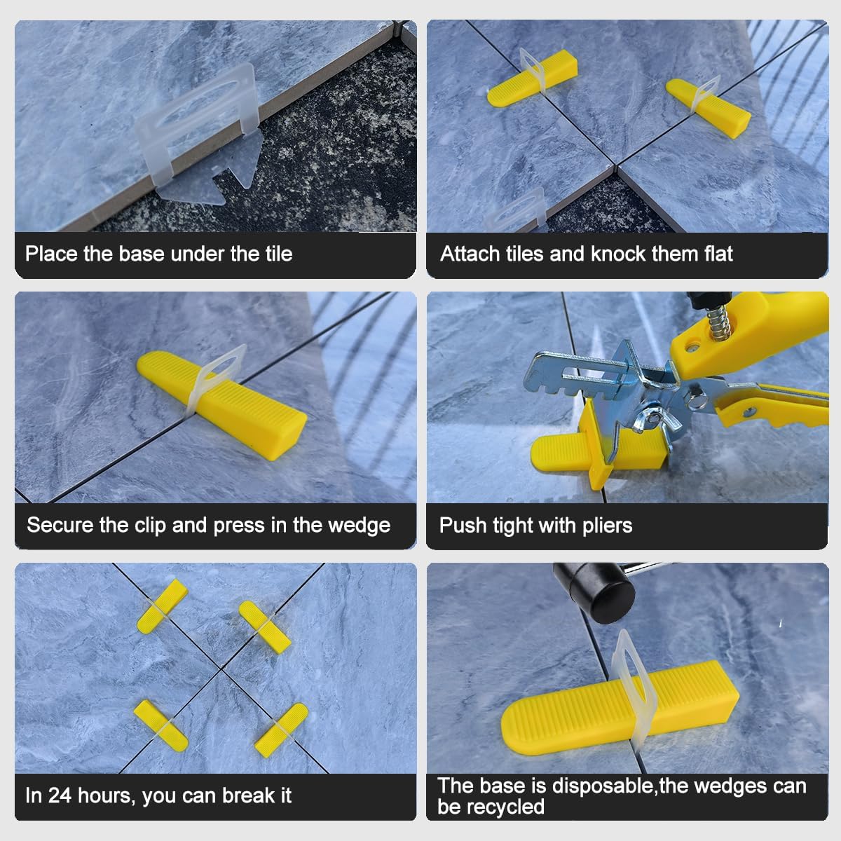 Tile Leveling Compounds System Plier Hand Floor Pliers Tiling Installation Locator Leveling System for DIY Ceramic