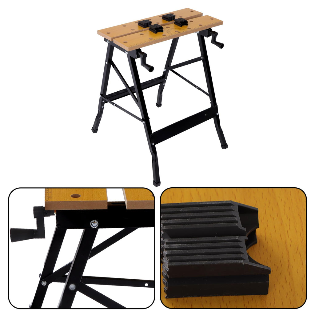 220Lbs Multipurpose Vise Workbench with Built-in Ruler & Protractor
