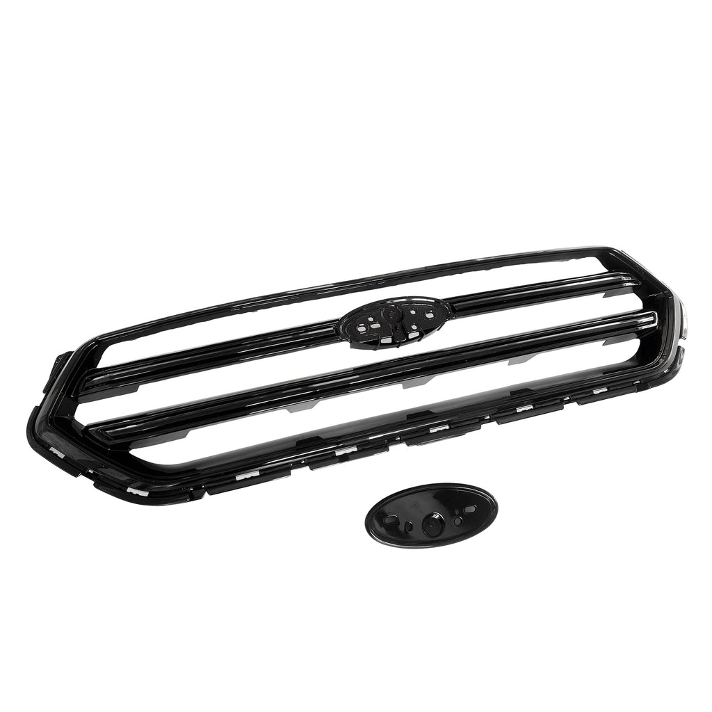 UnayKolb Front Bumper Grill Upper Glossy Black Grille For 2017 2018 2019 Ford Escape