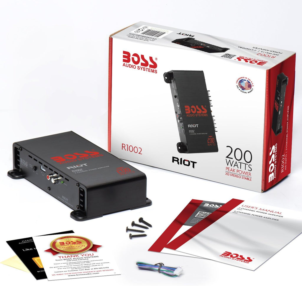 R1002 200 Watt 2 Channel Bridgeable Car Amplifier