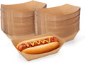 200 Pack 3lb Paper Food Trays, Disposable Boats for Serving Food