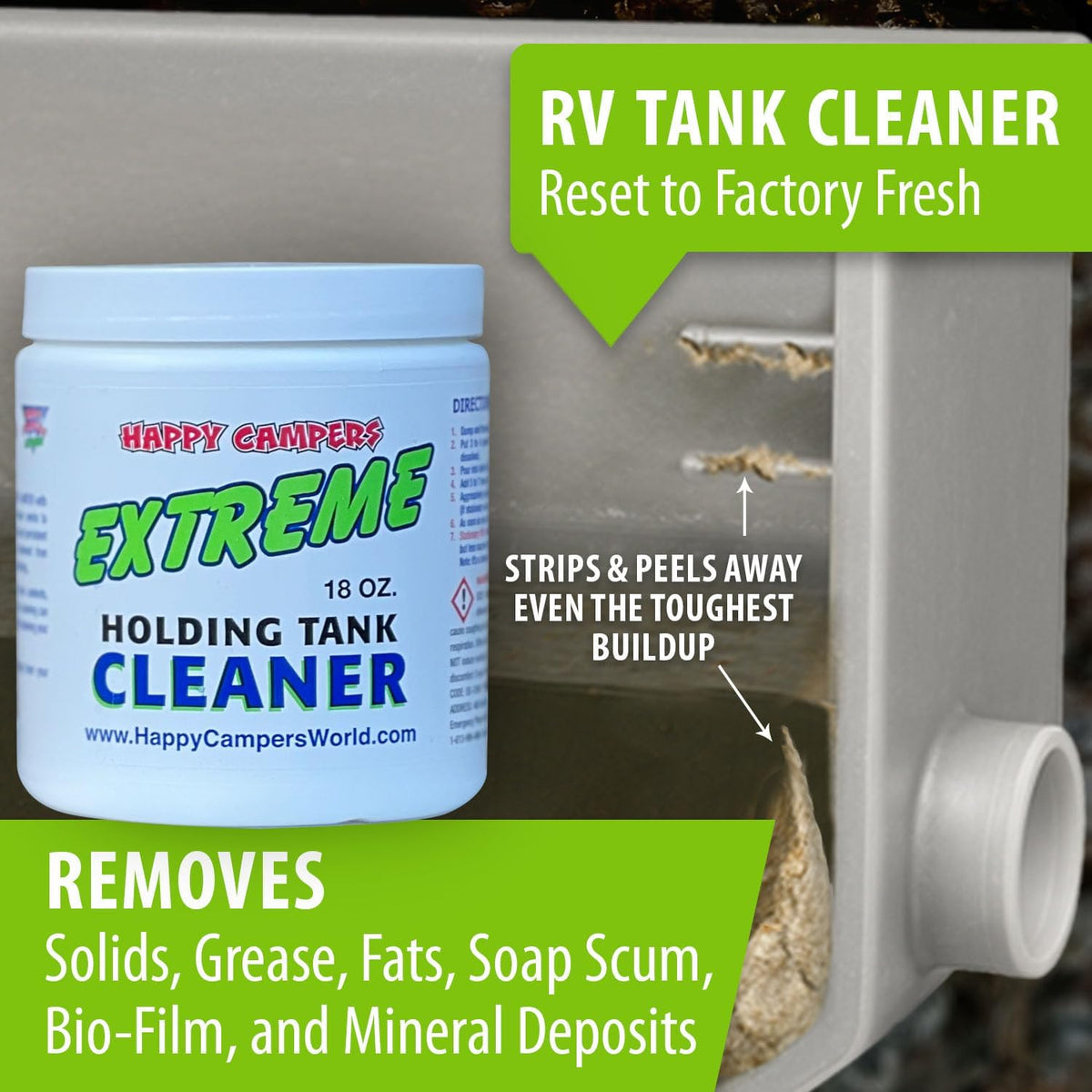 RV Black Tank Cleaner, Sensor & Holding Tank Cleaner | Deep Cleans Holding Tanks & Sensors, Helps Remove Grease