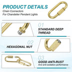 MECCANIXITY Chain Connectors 4mm Thick Copper 3Pack