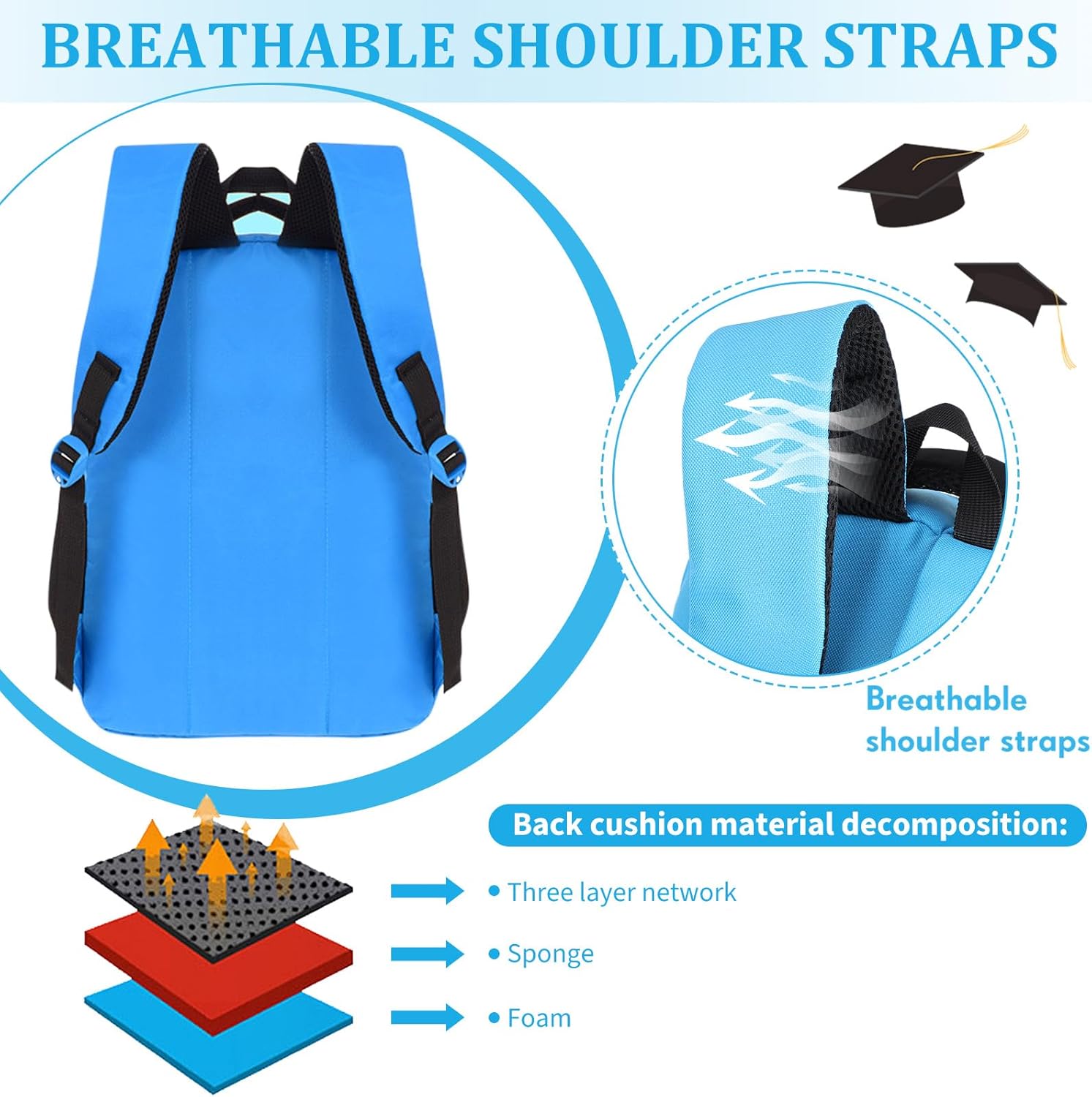 10 Pcs of School Backpack Bulk 17 Inch Classic Student Bag Bulk Printed Book Bags with Adjustable Padded Straps and