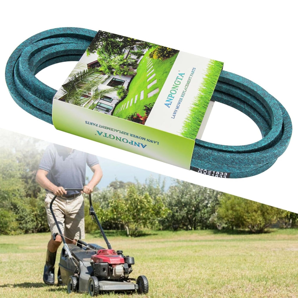 GX21833 Replacement Deck Belt for John Deere 48 inch Mower - D140, D155, D160, E140, E150, E170, S140, S160, S170 - 1/2" x 141" V-Belt, Kevlar Cord