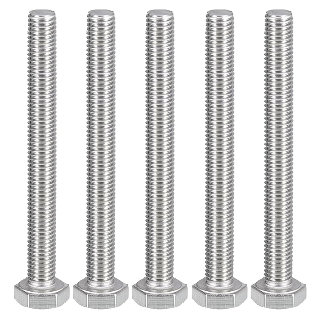 MroMax 5Pcs M10-1.5 Hex Bolts, M10 x 85mm Hex Head Screws Bolts