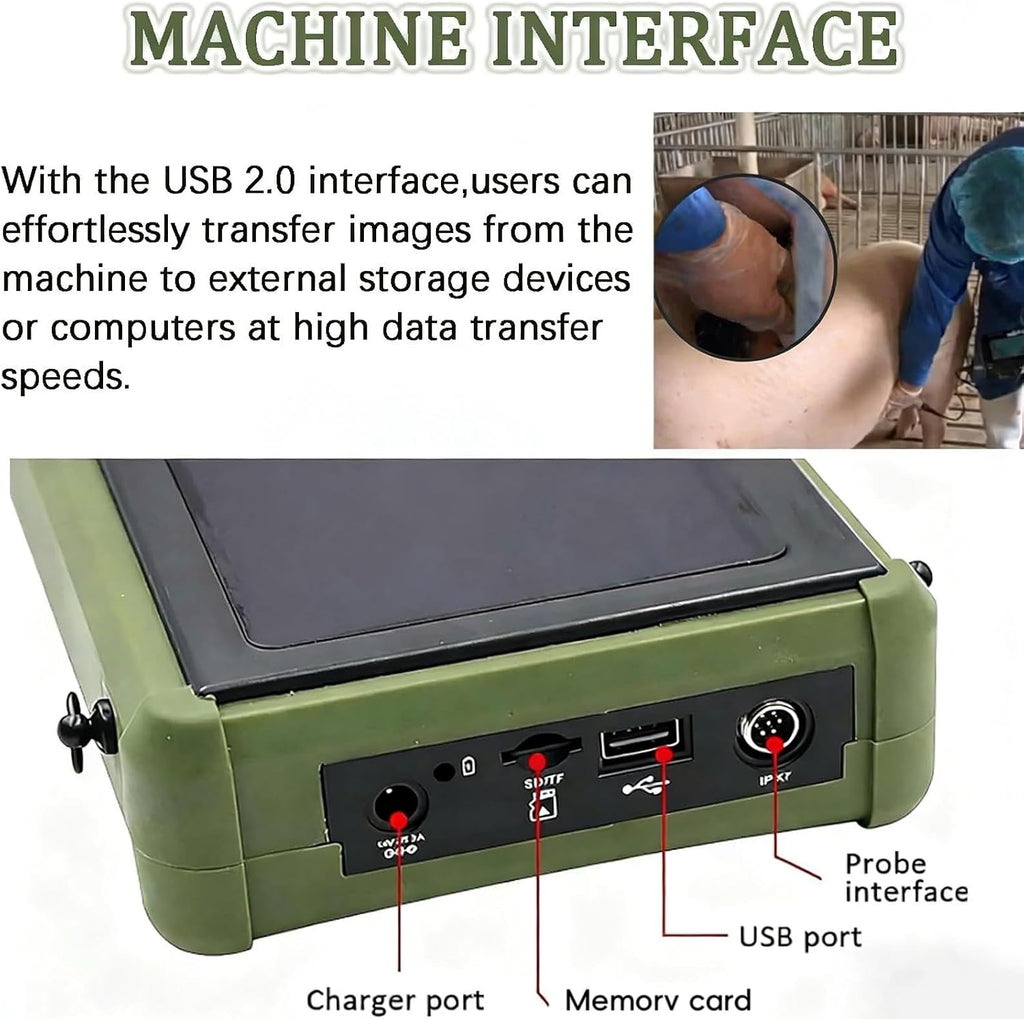 Vet Ultrasound Machine For Pregnancy Veterinary Ultrasound Scanner, Portable Handheld Vet Scanner, 3.5Mhz Waterproof