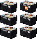 Heavy Duty Moving Bags, Extra Large Storage Bags, 93L, 6-Pack, Black