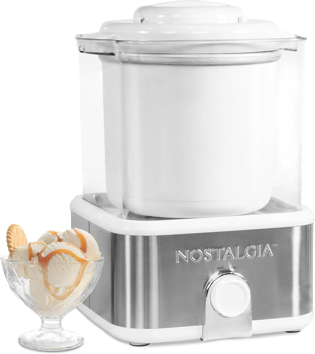 Electric Ice Cream Maker, White