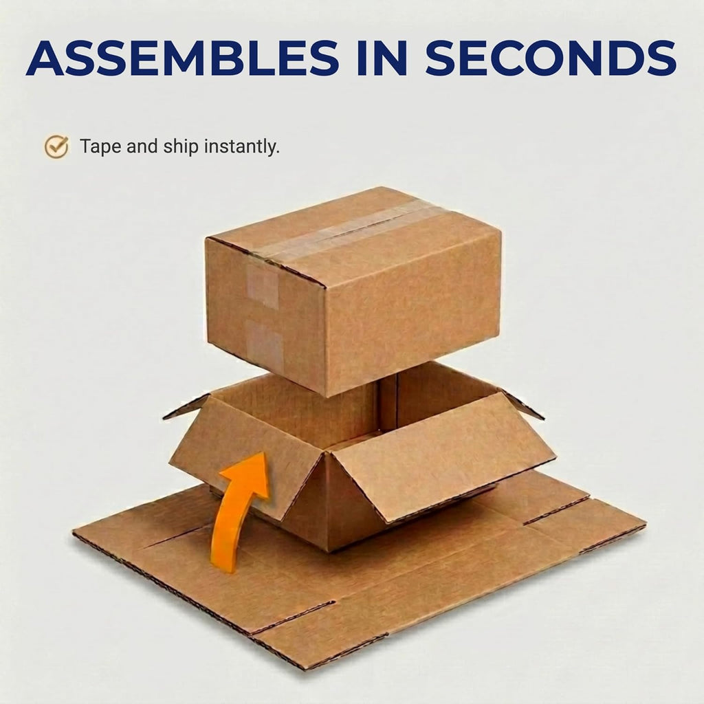 Small Shipping Boxes Holds 65lbs, 10x8x4 25-Pk for Shipping
