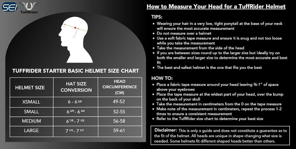 Starter Basic Horse Riding Helmet | Comfortable Protective Equestrian Head Gear - SEI Certified