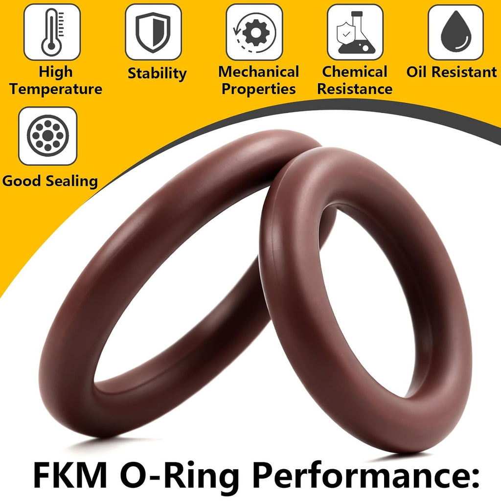 30 Pcs Viton Pressure Washer O-Rings for 1/4" & 3/8" Quick Connect