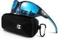 Sports Polarized Sunglasses for Men: Womens UV400 Protection Sun Glasses Wrap Around Goggles for Fishing Driving TR90