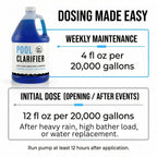 Pool Clarifier, Clarifier for Swimming Pool, 1 Gallon, Clear Works